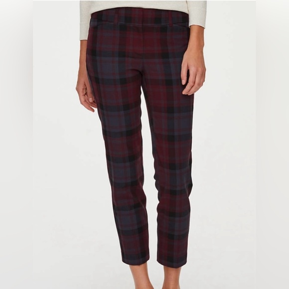LOFT Pants - LOFT Modern Skinny Ankle Plaid Pants Size 8P